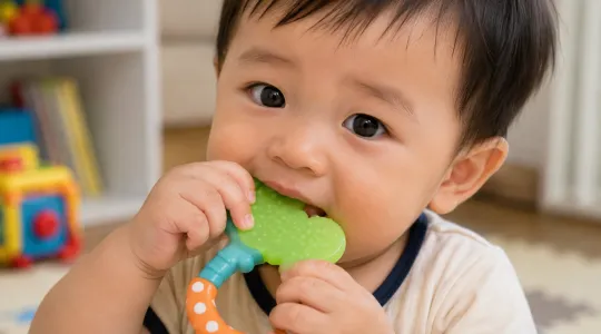 bayi suka gigit objek