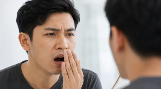 mulut tak selesa